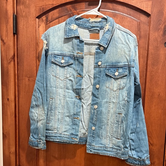 Judy Blue Jackets & Blazers - Judy Blue Light Blue Distressed Jean Jacket